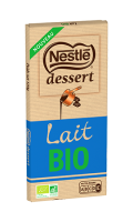 Tablette de chocolat au lait dessert bio Nestlé Dessert