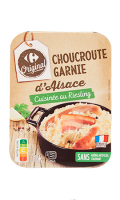 Plat cuisiné au riesling choucroute garnie d\'Alsace Carrefour Original