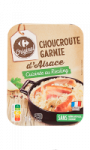 Plat cuisiné au riesling choucroute garnie d'Alsace Carrefour Original
