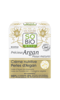 Crème nutritive Perles d'Argan, Précieux Argan Peaux matures SO'BiO étic