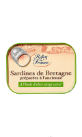 Sardines de Bretagne à l\'ancienne à l\'huile d\'olive Reflet de France