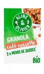 Céréales granola au café et noisette Bio Aline & Olivier