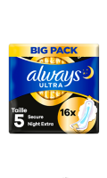 Serviettes hygiéniques ultra secure night Always