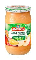 Compotes pomme morceaux sans sucres ajoutés Andros