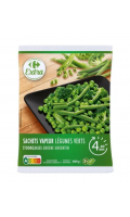 Légumes verts sachets vapeur Carrefour Extra
