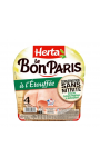 Jambon à l'étouffé conservation sans nitrite Le Bon Paris Herta