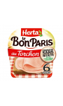Jambon au torchon conservation sans nitrite Le Bon Paris Herta