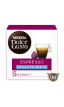 Café capsules Compatible Dolce Gusto espresso déca intensité Nescafé Dolce Gusto