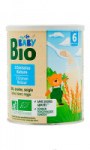 Céréales bébé bio nature dès 6 mois Carrefour Baby