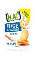 Biscuits apéritifs crackers de riz sel de mer N.A!