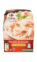 Plat cuisiné risotto poulet champignons Carrefour Extra