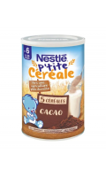 Céréales bébé dès 6 mois,en poudre 5 Céréales cacao Nestlé P'tite Céréale