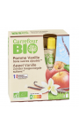 Compote bio pomme vanille s/sucres ajoutés Carrefour Bio