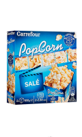 Pop corn salé Carrefour