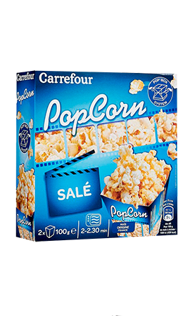 Promo Pop corn salé chez Carrefour