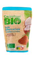 Sucre non raffiné de fleur de coco Carrefour Bio