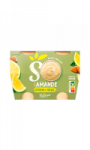 Dessert végétal amande citron Sojasun