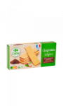 Biscuits gaufrettes chocolat noisette Carrefour Extra