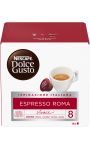 Café capsules espresso Roma intensité 8 Nescafé Dolce Gusto