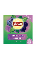 Thé vert myrtille et mûre Lipton