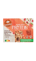 Barre Protein aux graines & fruits rouges Carrefour Sensation