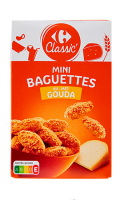 Biscuits apéritif mini baguettes au gouda Carrefour Classic'