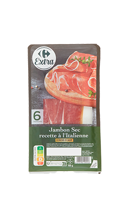 Jambon sec Italien - Carrefour - 100 g