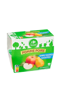 Compote pomme poire s/sucres ajoutés Carrefour Classic'