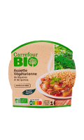 Plat cuisiné légumes et quinoa bio Carrefour Bio