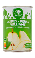 Fruits au sirop poires Williams Carrefour Classic'