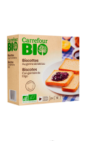 Biscottes au germe de blé Carrefour Bio