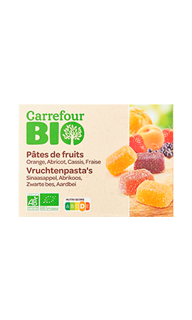 Pâtes de fruits assortiment Bio CARREFOUR BIO