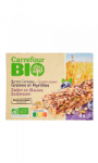 Barres céréales graines et mytilles Carrefour Bio