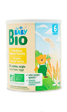 Céréales bio pour bébé dès 6 mois - 3 saveurs - Baby Bio