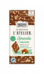 Chocolat au lait et éclats d'amande Nestlé Les Recettes de L'Atelier