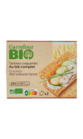 Tartines au blé complet Carrefour Bio