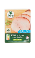 Rôti de Porc aux Herbes -25% de sel Carrefour Extra