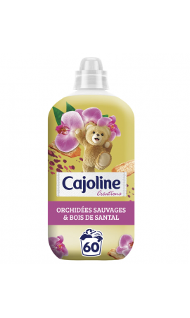 Assouplissant parfum passion et bergamote, Cajoline (1,5 L = 60 lavages)