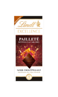 Tablette excellence pailleté caramel Lindt