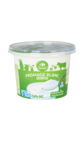 Fromage blanc nature 7.6% MG Carrefour Classic'
