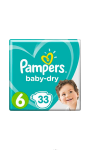 Couches Baby Dry Taille 6 (Extra Large) 15kg+ Géant Pampers