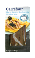 Filets d'anchois à l'huile d'olive Carrefour