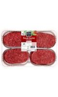 Steaks hachés pur bœuf 15% MG Carrefour