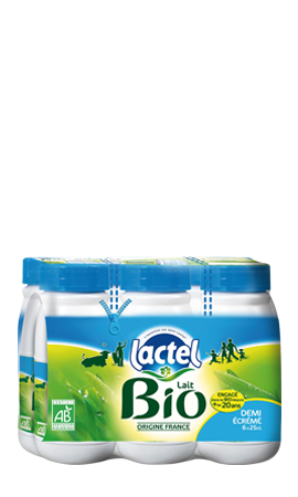 La gamme de lait Bio Engagé de Lactel devient Bio et Engagé