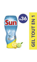 Sun Gel Lave-Vaisselle Tout En 1 Citron 720ml 36 Doses