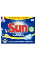 Sun Tablettes Lave-Vaisselle classic Citron 40 Pastilles