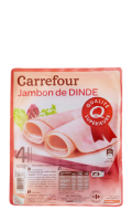 Jambon de dinde 4 tranches Carrefour