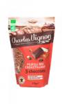 Muesli croustillant 3 chocolats bio Charles Vignon