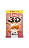 Biscuits apéritif 3D Bugles bacon Bénénuts