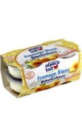 Fromage blanc sur lit de mirabelles Alsace Lait